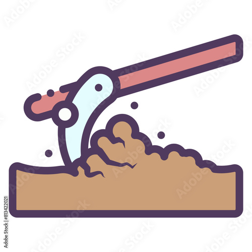 plow cultivator icon
