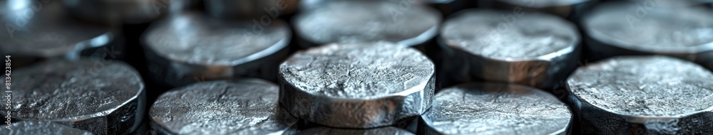 Shimmering Lithium: Dynamic 4K Wallpaper of Rare Light Metal on White ...
