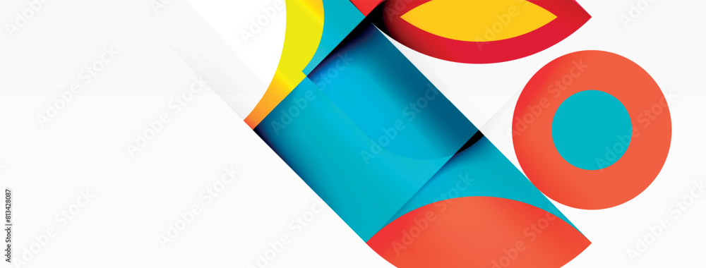 A vibrant logo featuring a yellow circle surrounded by electric blue triangles on a white background, creating a colorful and dynamic pattern A vibrant logo featuring a yellow circle surrounded by electric blue triangles on a white background, creating a colorful and dynamic pattern