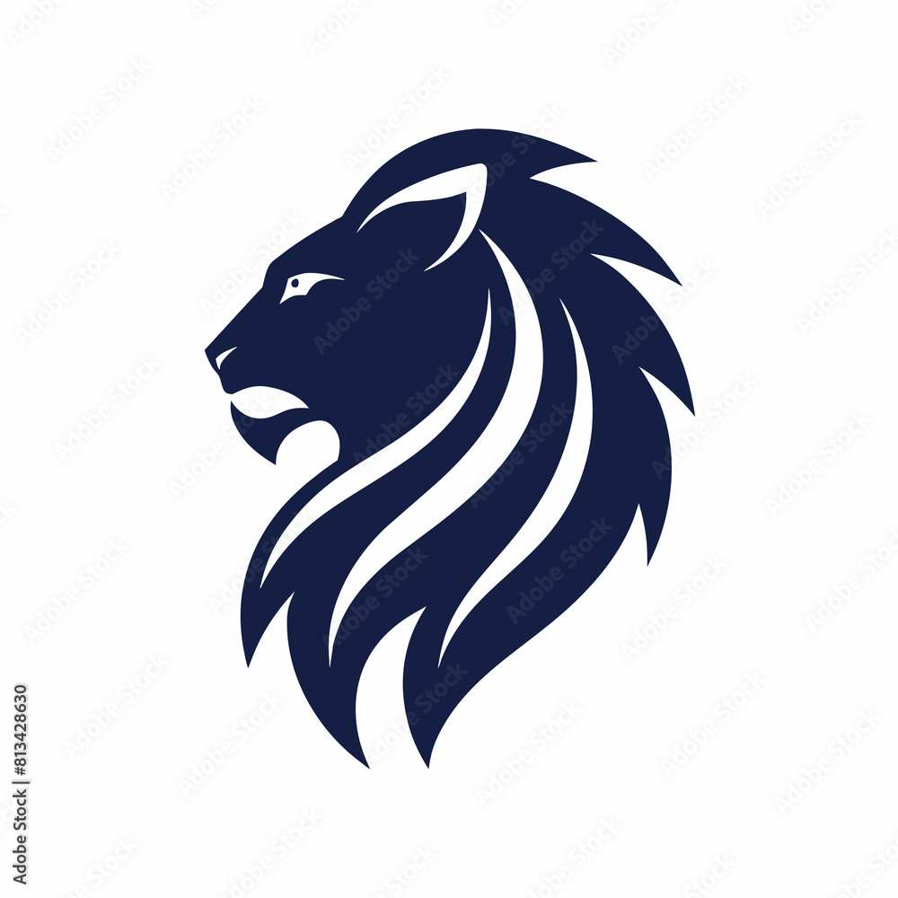 Obraz premium A lion's head logo icon