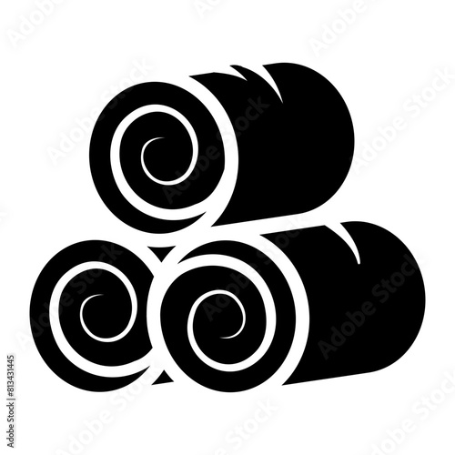 round hay bales icon