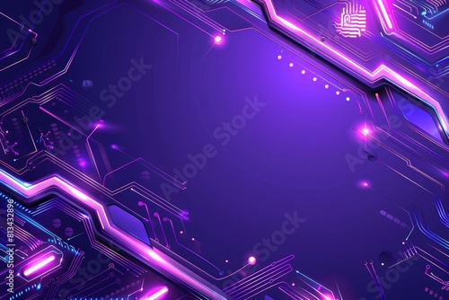 Abstract futuristic technology background with copy space for web banners and print material photo