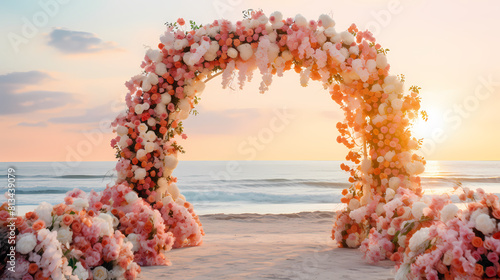Wedding arch on the beach