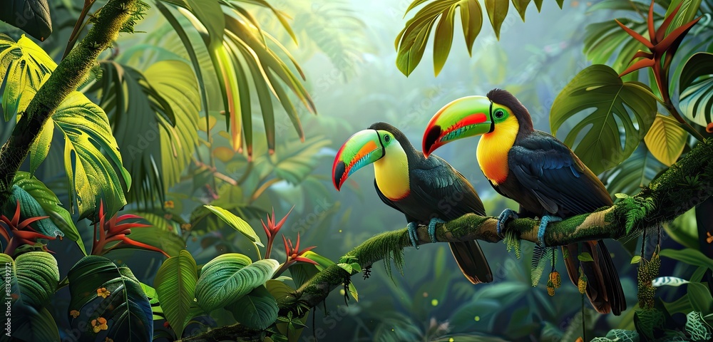 Fototapeta premium toucan in the jungle