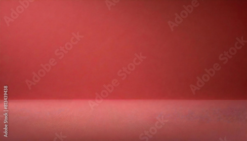 パステルレッドの部屋。奥行きのある赤色の空間。無地素材。レイアウト。Pastel red room. A deep red space. Plain material. layout.