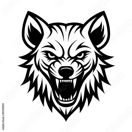  Wolf head vector illustration. This is an editable file. 