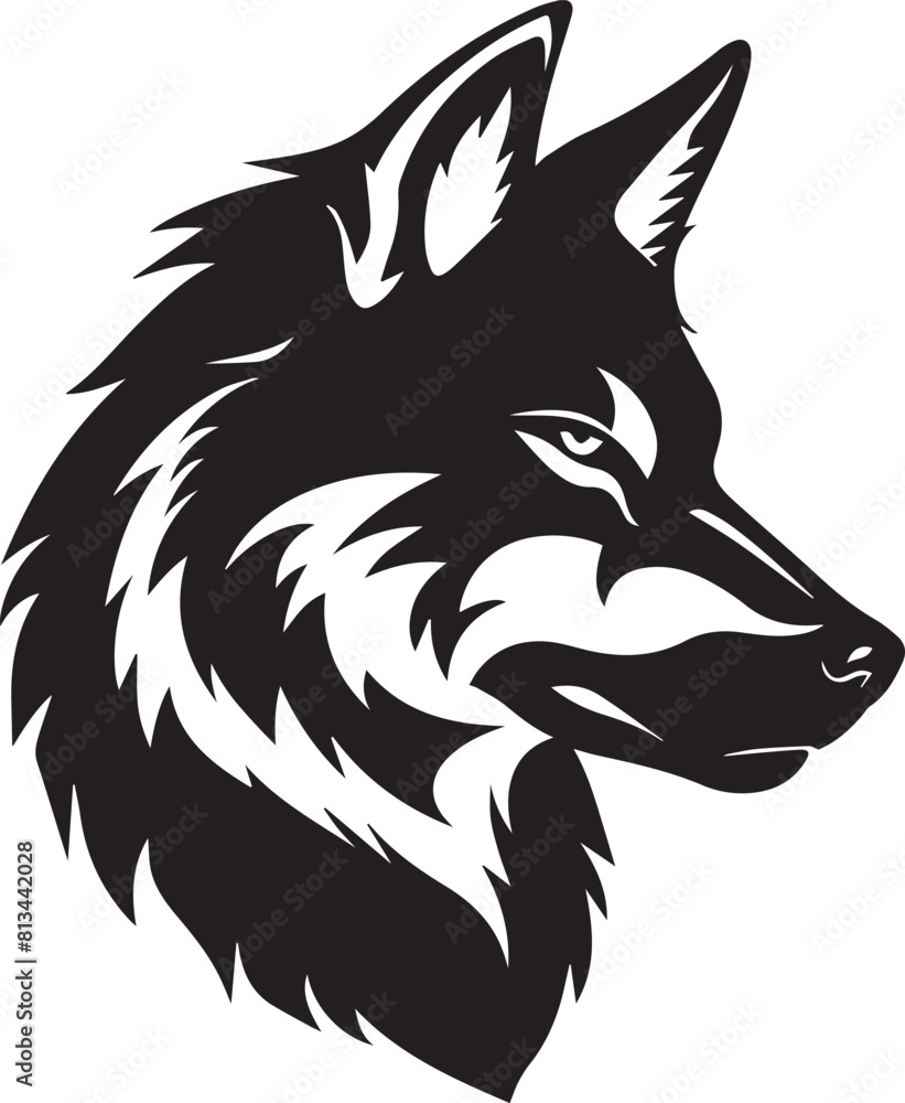 wolf head isolated on white wolf head isolated on white