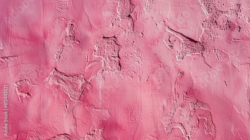 AI art, close up of simple pink plaster wall