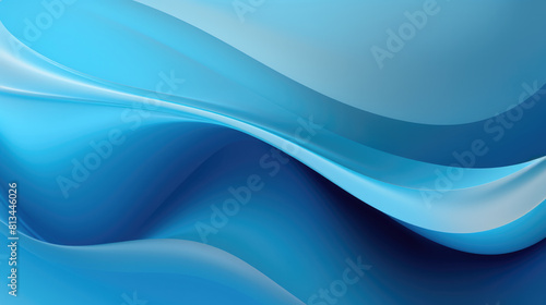 Flowing Water Texture. Liquid Blue Motion