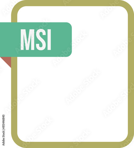 MSI File rectangular icon