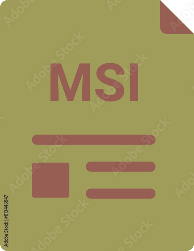 MSI file Icon with symbols photo