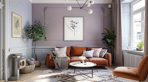 Classy Living Room with Soft Neutrals, Ideal for Elegant Home Design and Cozy Lifestyle Editorials