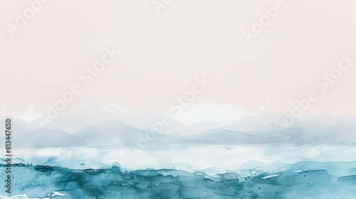 Clean Blush Blue Horizon  a horizon-themed  portrait-oriented backdrop in blush blue  offering a clean and serene vista for creative projects.