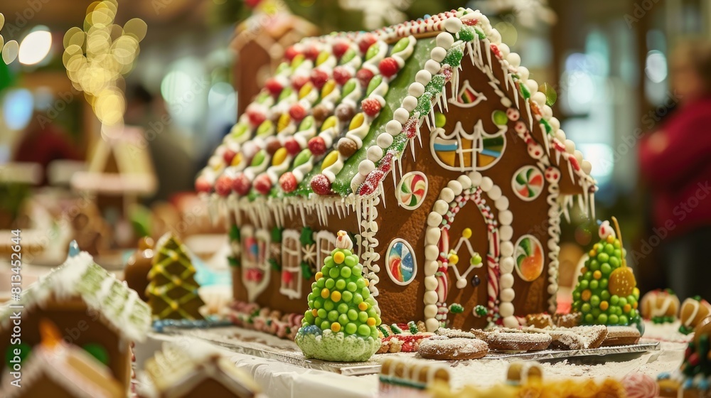 Holiday Gingerbread House Competition: a spirited gingerbread house competition with teams competing to build the most elaborate and creative edible creations