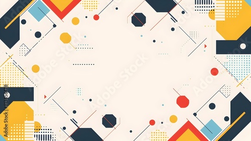Sleek Geometric Abstract Background with Balanced Layout and Ample Copyspace