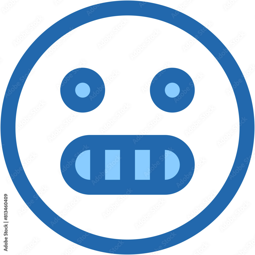Vector Icon creepy, emoji, emotion, smiley, feelings Vector Icon creepy, emoji, emotion, smiley, feelings