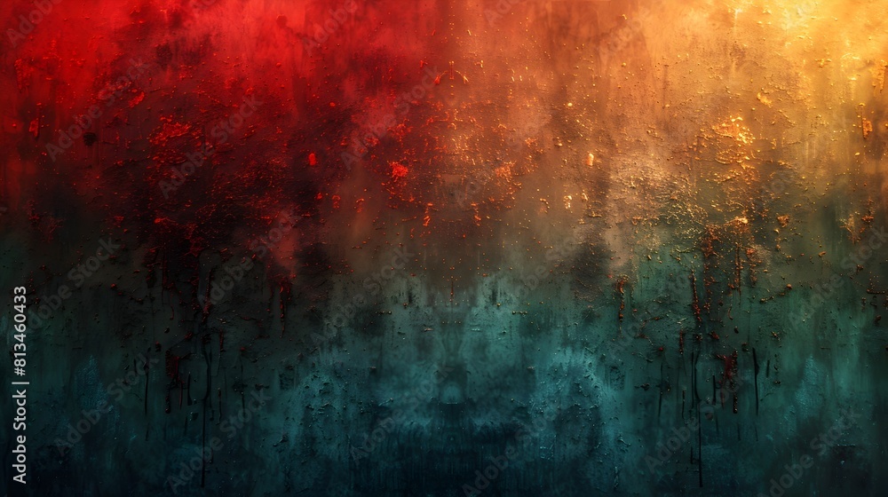 Dramatic and Moody Abstract Grunge Textured Background with Vibrant Color Splashes and Distressed Overlay Effects Dramatic and Moody Abstract Grunge Textured Background with Vibrant Color Splashes and Distressed Overlay Effects