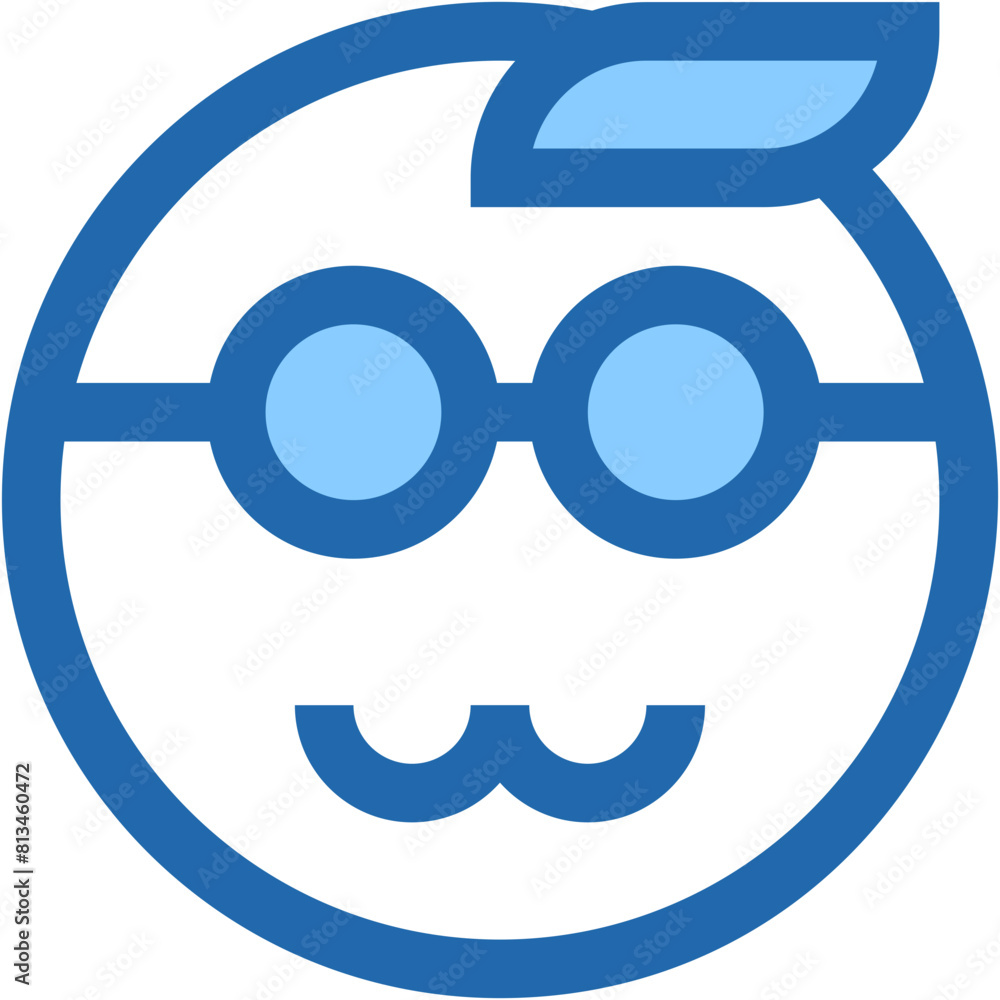 Vector Icon smart, emoji, emotion, smiley, feelings Vector Icon smart, emoji, emotion, smiley, feelings