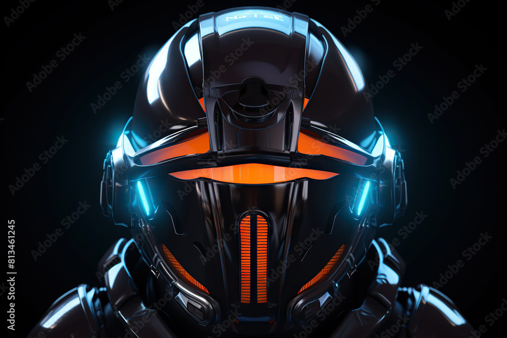 Generative ai on theme of beautiful futuristic space helmet, autonomous programmable new technique Generative ai on theme of beautiful futuristic space helmet, autonomous programmable new technique