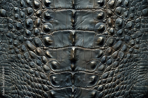 Generative ai on theme of beautiful texture crocodile skin for design natural abstract background