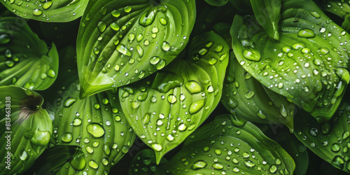 A lush green plant with droplets of water on its leaves