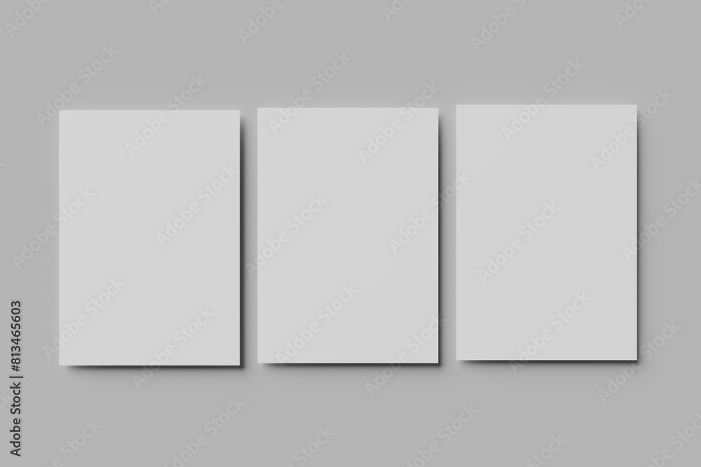 Realistic blank A4 flyer brochure for mockup. Realistic blank A4 flyer brochure for mockup.