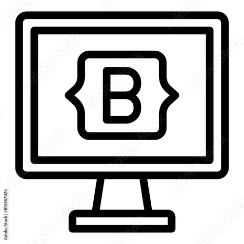 Bootstrap web development icon