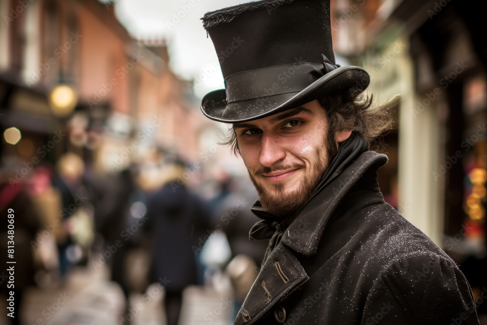 Old Photo of Victorian Gentlemen, Generative AI Old Photo of Victorian Gentlemen, Generative AI