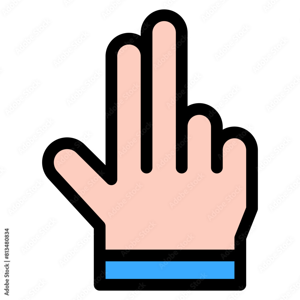 Vector Icon press, hand, hands and gestures, gestures, sign Vector Icon press, hand, hands and gestures, gestures, sign