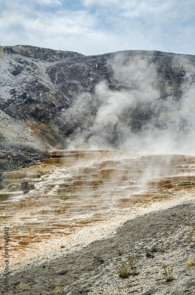 Mammoth Hot Springs at Yellowstone National Park Mammoth Hot Springs at Yellowstone National Park