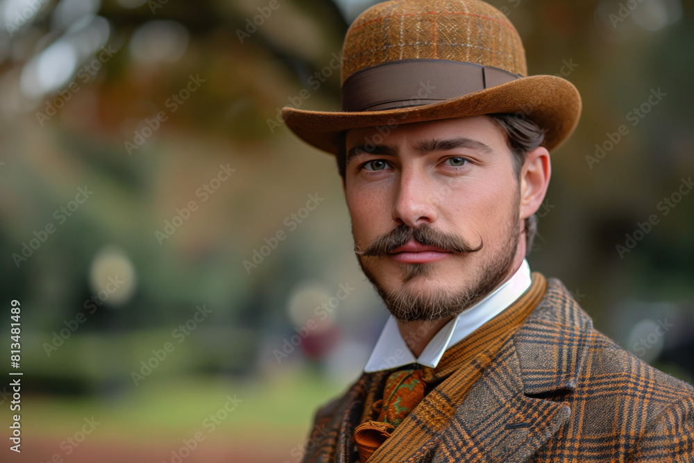 Old Photo of Victorian Gentlemen, Generative AI Old Photo of Victorian Gentlemen, Generative AI