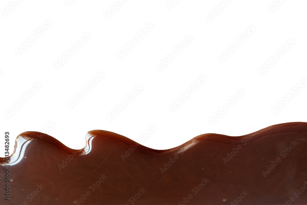 Liquid Chocolate Cream isolated on white background with clipping path Liquid Chocolate Cream isolated on white background with clipping path