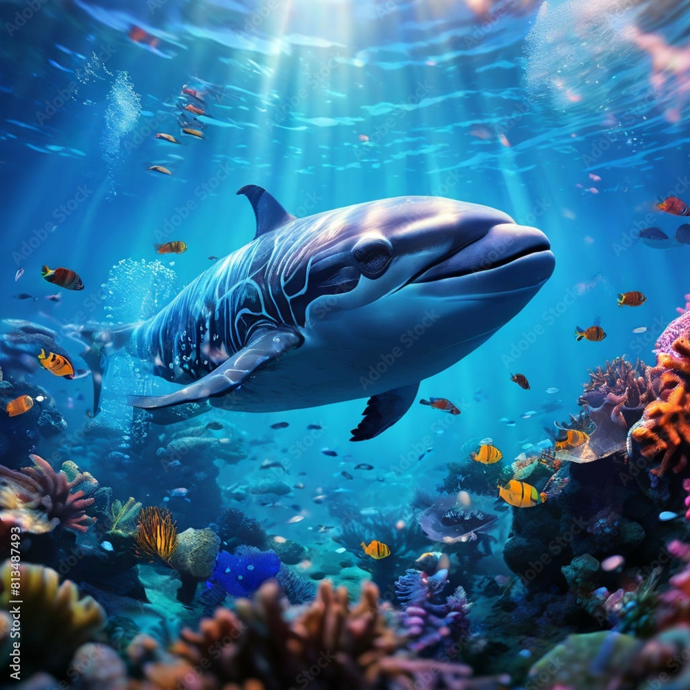 Fototapeta premium An underwater scene