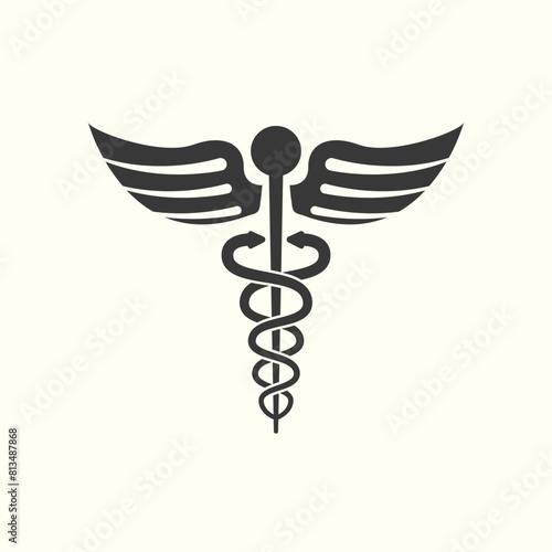caduceus medical icon