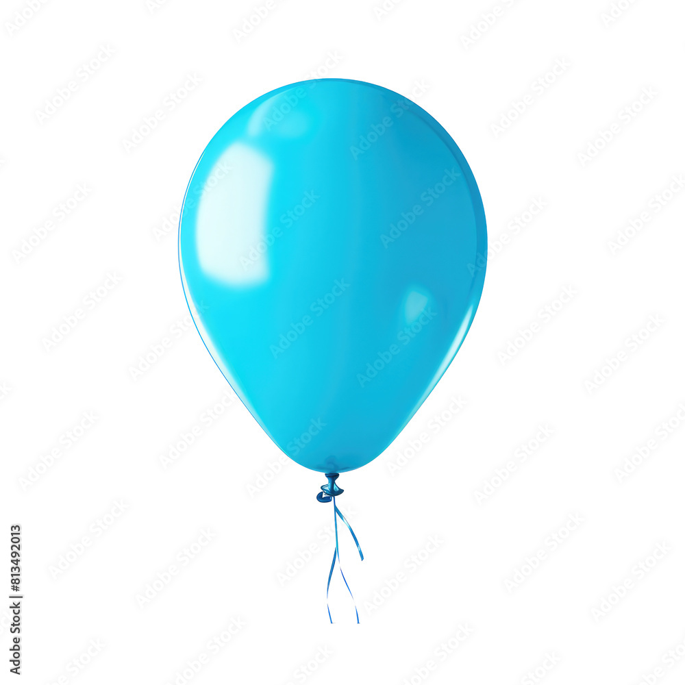 color balloon isolated on white