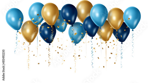 Wallpaper Mural color balloons isolated on white Torontodigital.ca