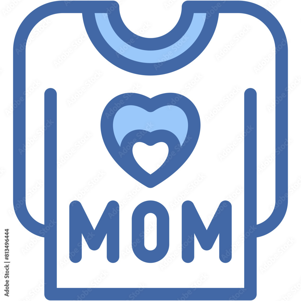 Vector Icon shirt, mom, mothers day, cloth, t shirt Vector Icon shirt, mom, mothers day, cloth, t shirt