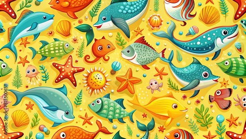 seamless pattern with birds