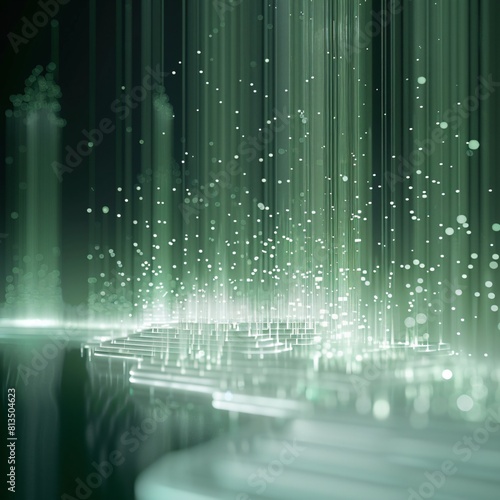 Emerald Data Lake in Digital Light Forest