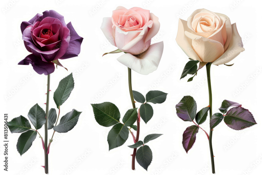 Collection set of roses Collection set of roses
