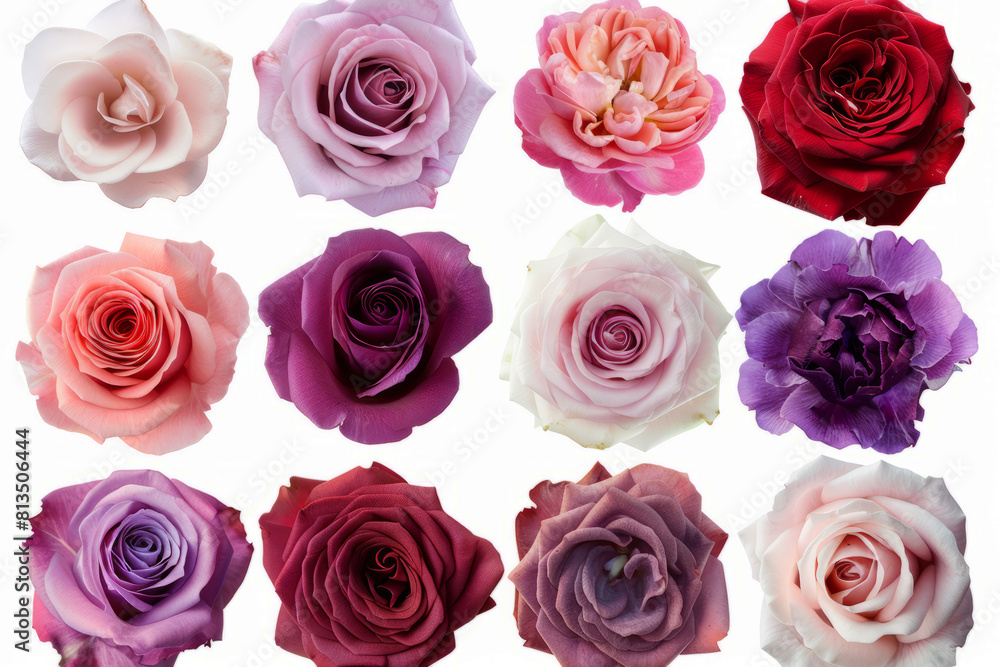 Collection set of roses Collection set of roses