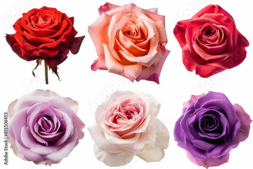 Collection set of roses 