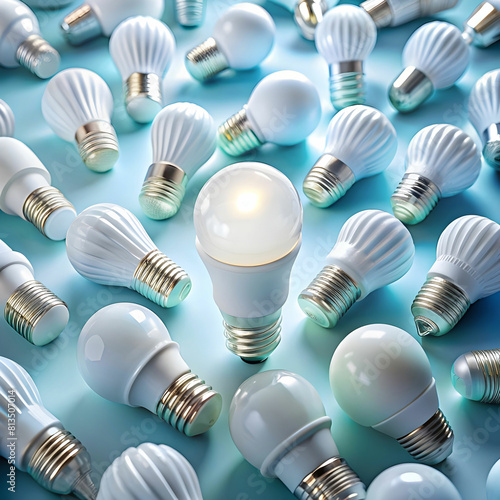 Efficient Illumination: Energy-Saving Light Bulb photo