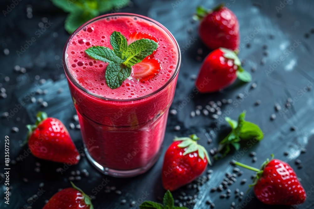 A refreshing and delicious strawberry smoothie made with fresh strawberries, yogurt, and honey. It's a perfect healthy breakfast or snack. A refreshing and delicious strawberry smoothie made with fresh strawberries, yogurt, and honey. It's a perfect healthy breakfast or snack.