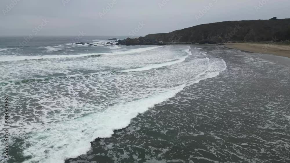 on many waves of Huaquen beach, northern coast of Chile on many waves of Huaquen beach, northern coast of Chile