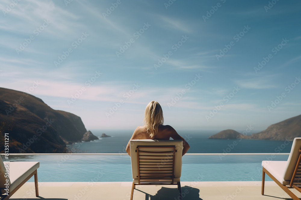 Fototapeta premium Infinity Pool Serenity