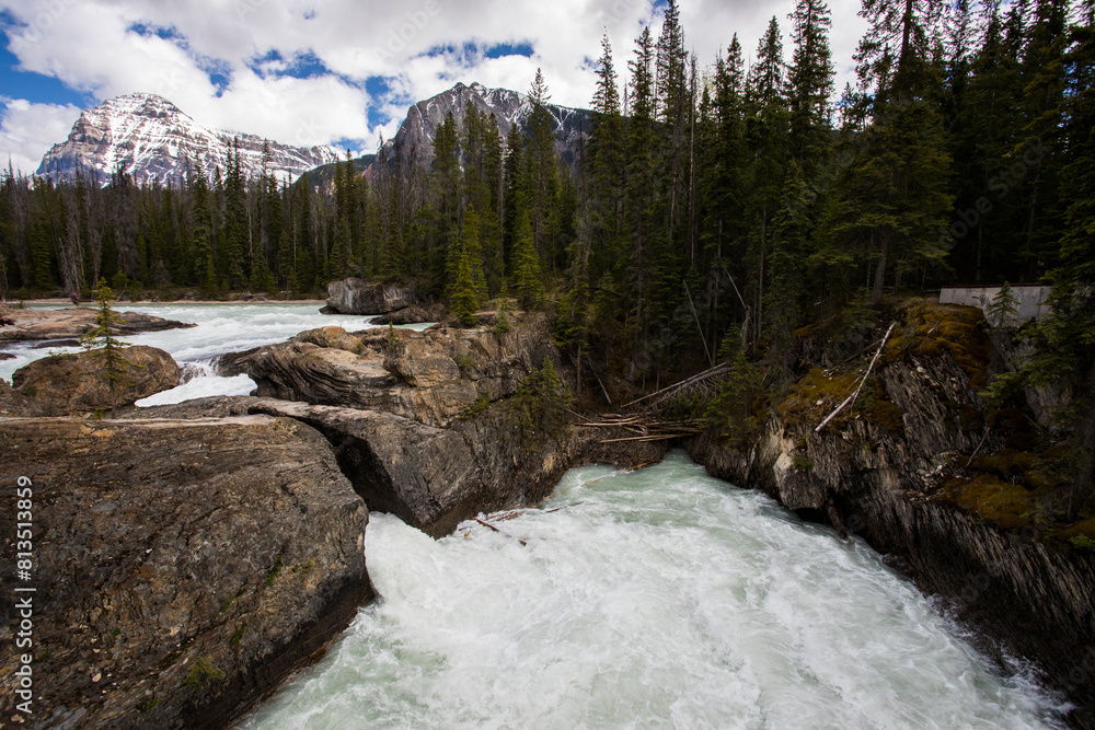 Summer in Natural Bridge, Yoho National Park, Canada Summer in Natural Bridge, Yoho National Park, Canada