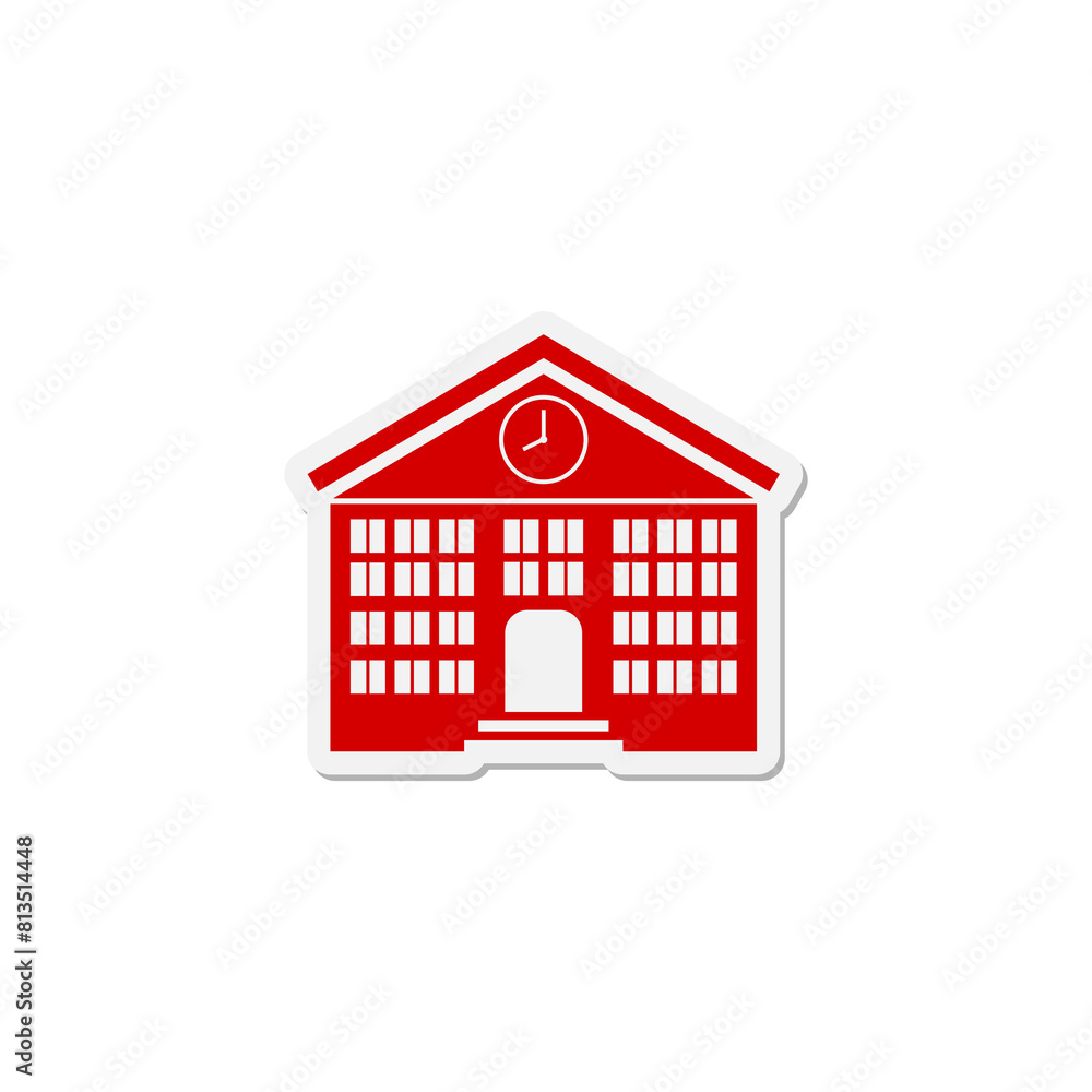 School building icon isolated on transparent background School building icon isolated on transparent background