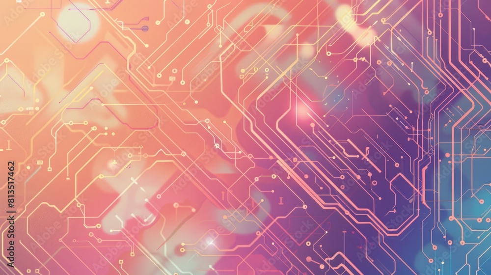 A colorful background with many lines and shapes A colorful background with many lines and shapes