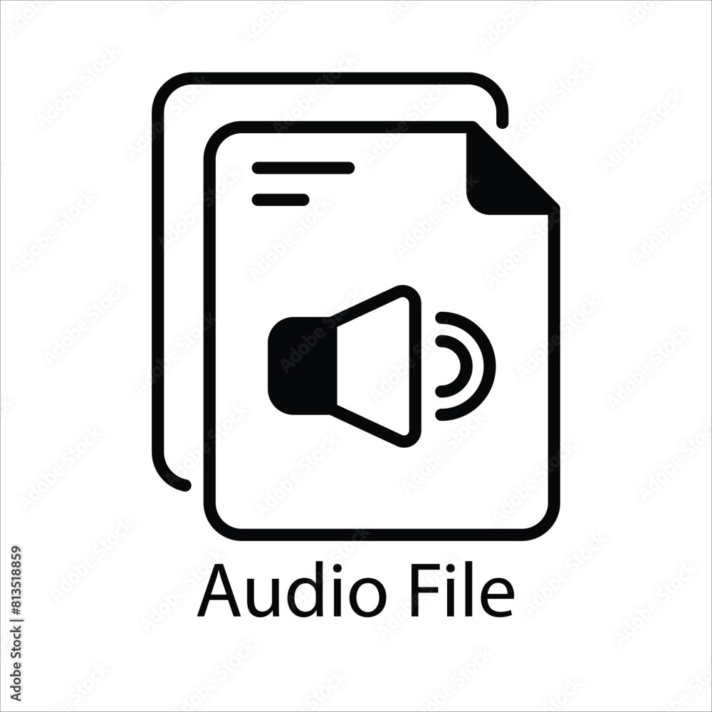 Audio File Vector icon Audio File Vector icon